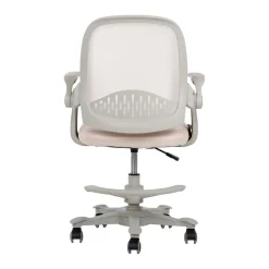 Barneskrivebordsstol HOME4YOU Emmy med fotskammel Beige