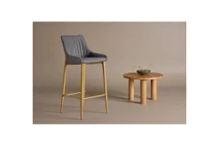 Barstol Plaza 2-pack Natur/Mørkgrå