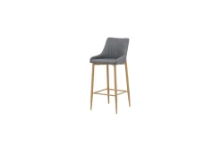 Barstol Plaza 2-pack Natur/Mørkgrå