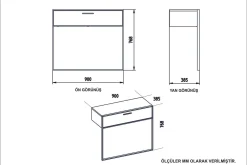 Bascle Sideboard 90 cm