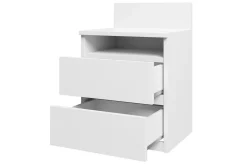 Basildon Nattbord 40 cm med Oppbevaring 2 Skuffer + Hylle