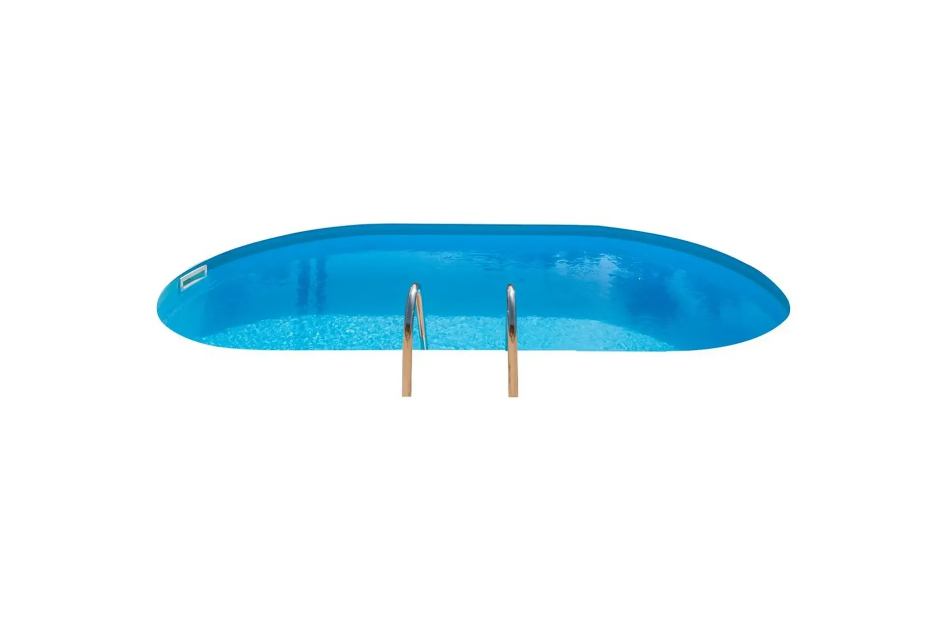 Bassengpakke Nedgravd Gre Inground Oval 500 x 300 x 150 cm