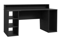 Bays Gaming Skrivebord 160 cm med Oppbevaring 2 Hyller