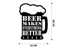 Beer Metal Decor Veggdekor