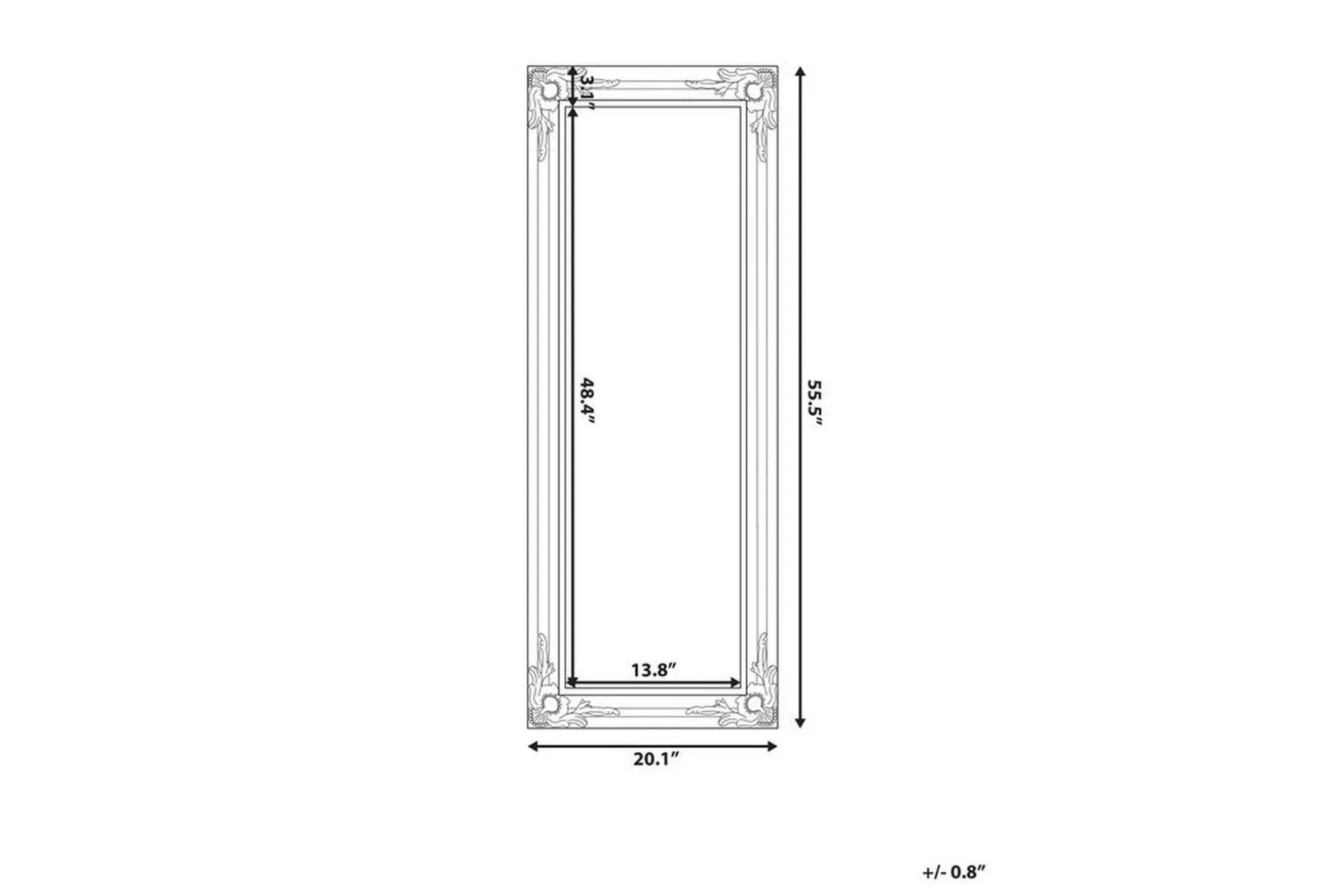 Bellac Speil 51 cm