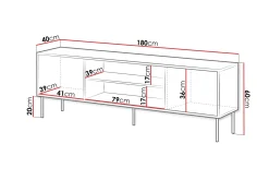 Belonger TV-benk 180 cm