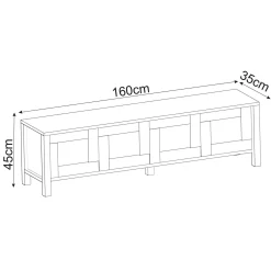 Belor TV-benk 160x45x35 cm