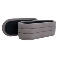 Benk HOME4YOU Hiro 104x44xh44 cm med oppbevaring Lysebrun