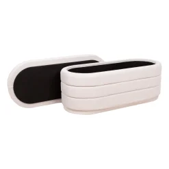 Benk HOME4YOU Hiro 104x44xh44 cm med oppbevaring Hvit