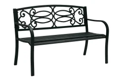 Benk VERDE 128x59xH85cm svart