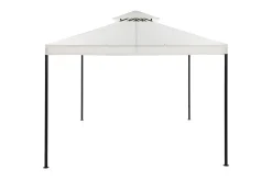 Bermuda komplett paviljong inkl. tak og vegger 3x4 m – Offwhite