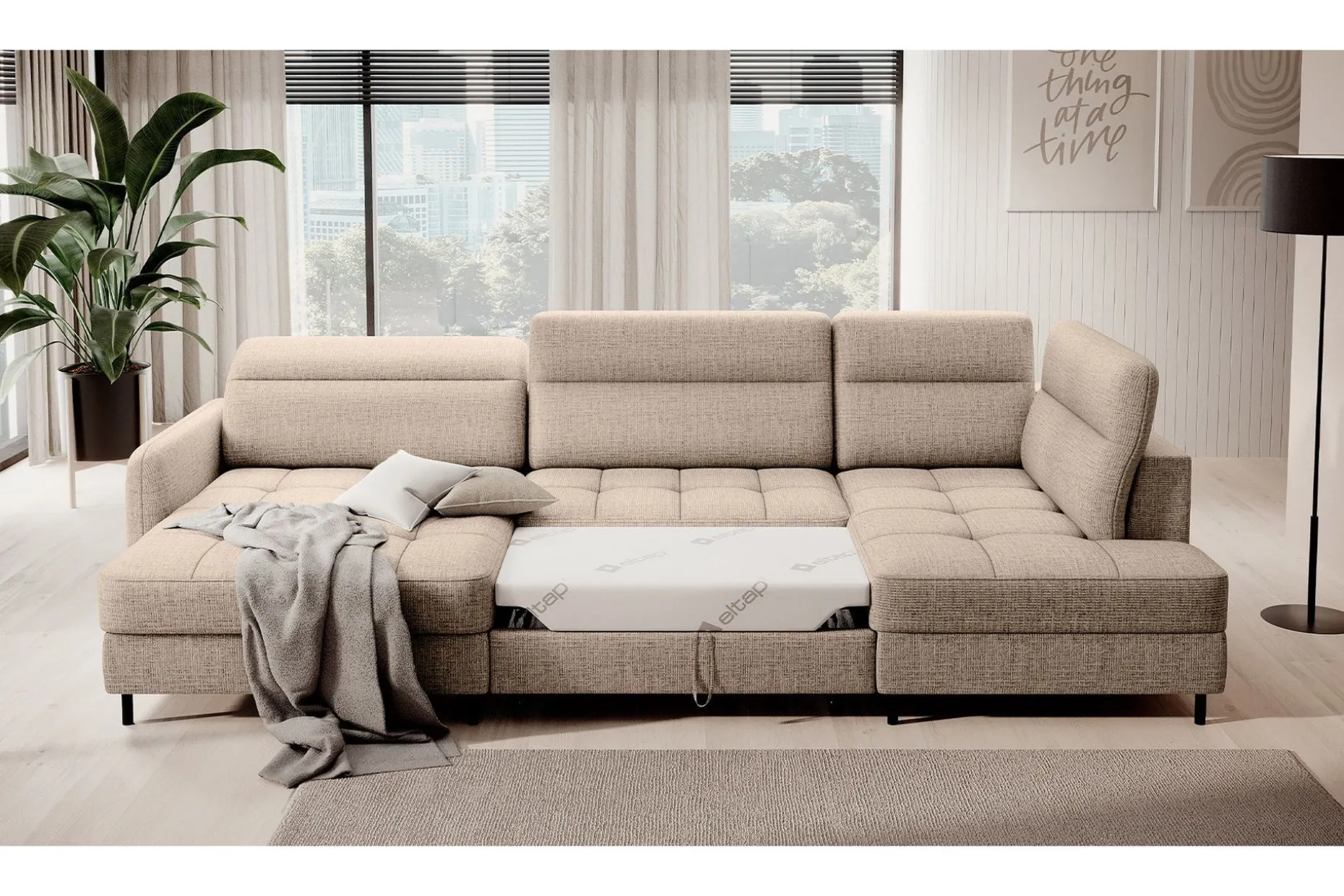 Berrto Sofa med Divan og Sjeselong 5-seters