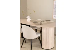 Biana Spisegruppe 200 cm Oval inkl. 4 Valera Cordfløyelstole