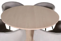 Bianca Matgruppe 110 cm Rund med 4 Berit stoler