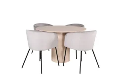 Bianca Matgruppe 110 cm Rund med 4 Berit stoler