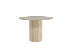 Bianca Spisebord 110 cm Rundt Beige