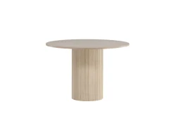 Bianca Spisebord 110 cm Rundt Beige