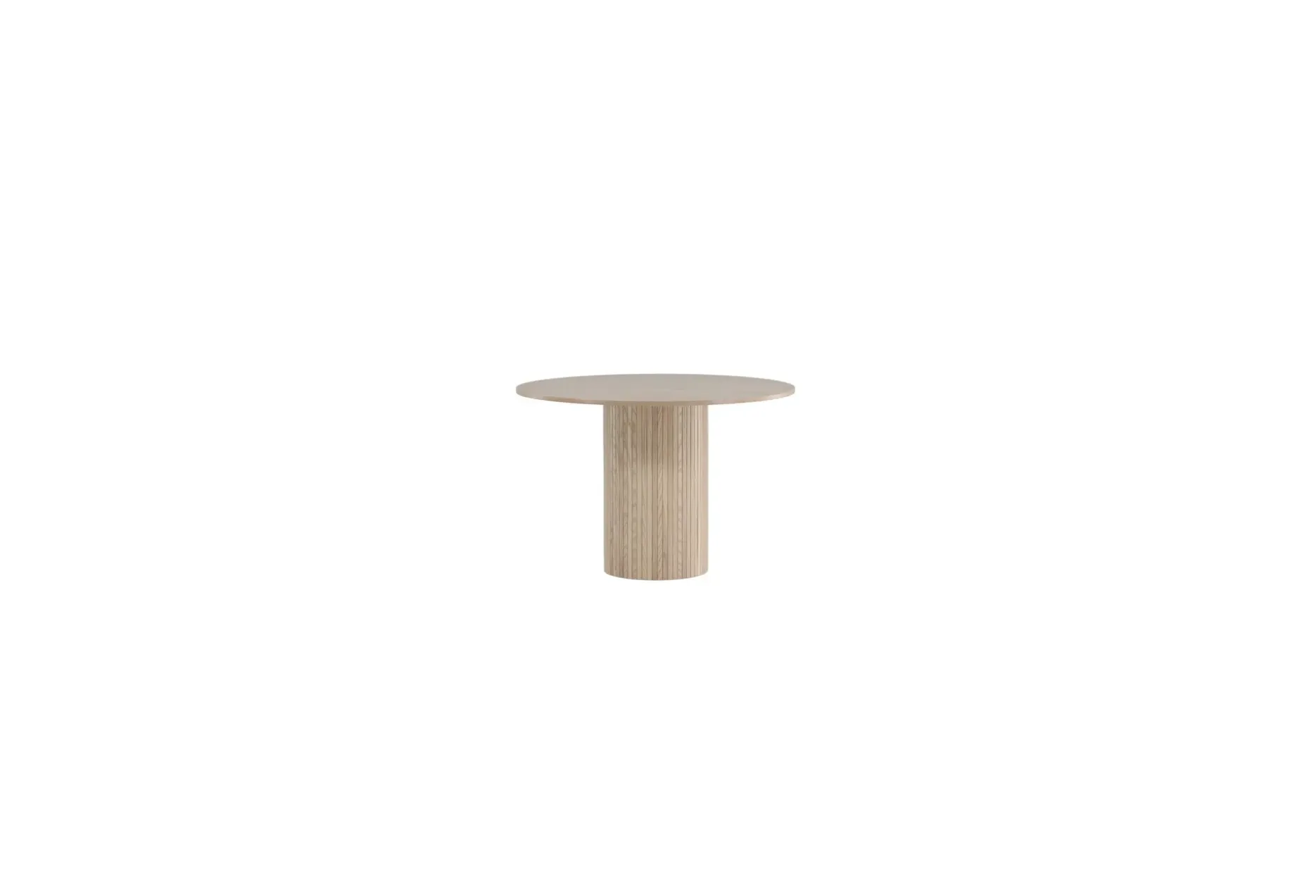 Bianca Spisebord 110 cm Rundt Beige