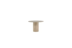 Bianca Spisebord 110 cm Rundt Beige