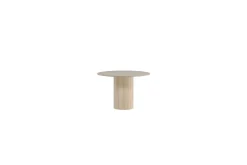 Bianca Spisebord 110 cm Rundt Beige