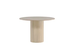 Bianca Spisebord 110 cm Rundt Beige