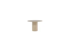 Bianca Spisebord 110 cm Rundt Beige