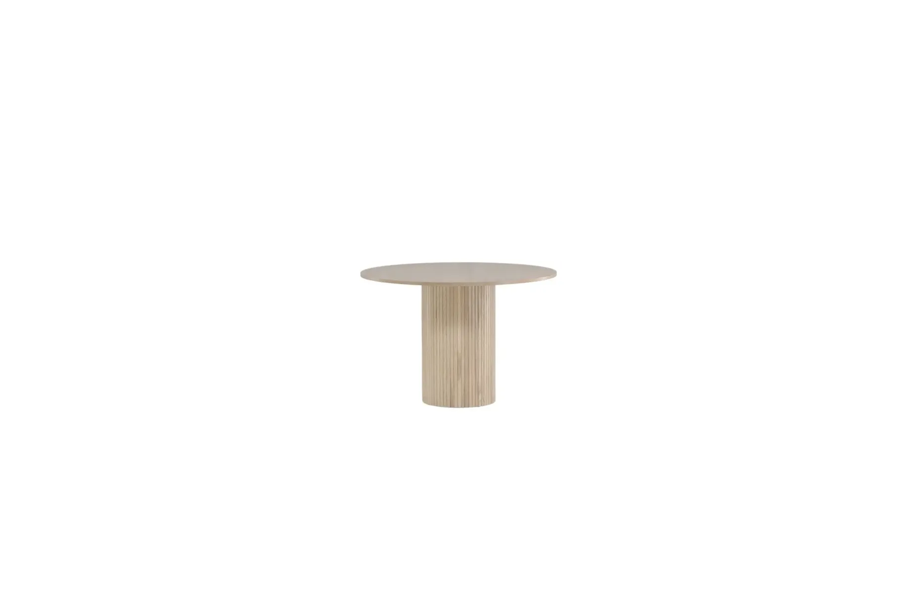 Bianca Spisebord 110 cm Rundt Beige
