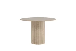 Bianca Spisebord 110 cm Rundt Beige