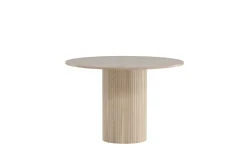 Bianca Spisebord 110 cm Rundt Beige