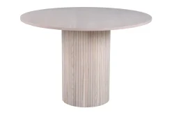 Bianca Spisebord 110 cm Rundt Beige