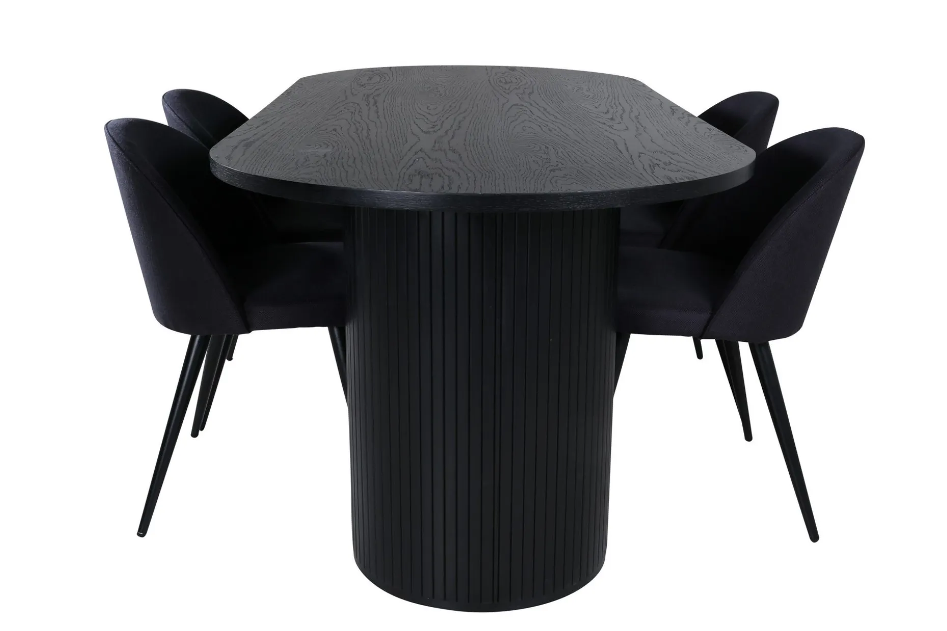 Bianca Spisegruppe 200 cm Oval med 4 Velvet Stoler