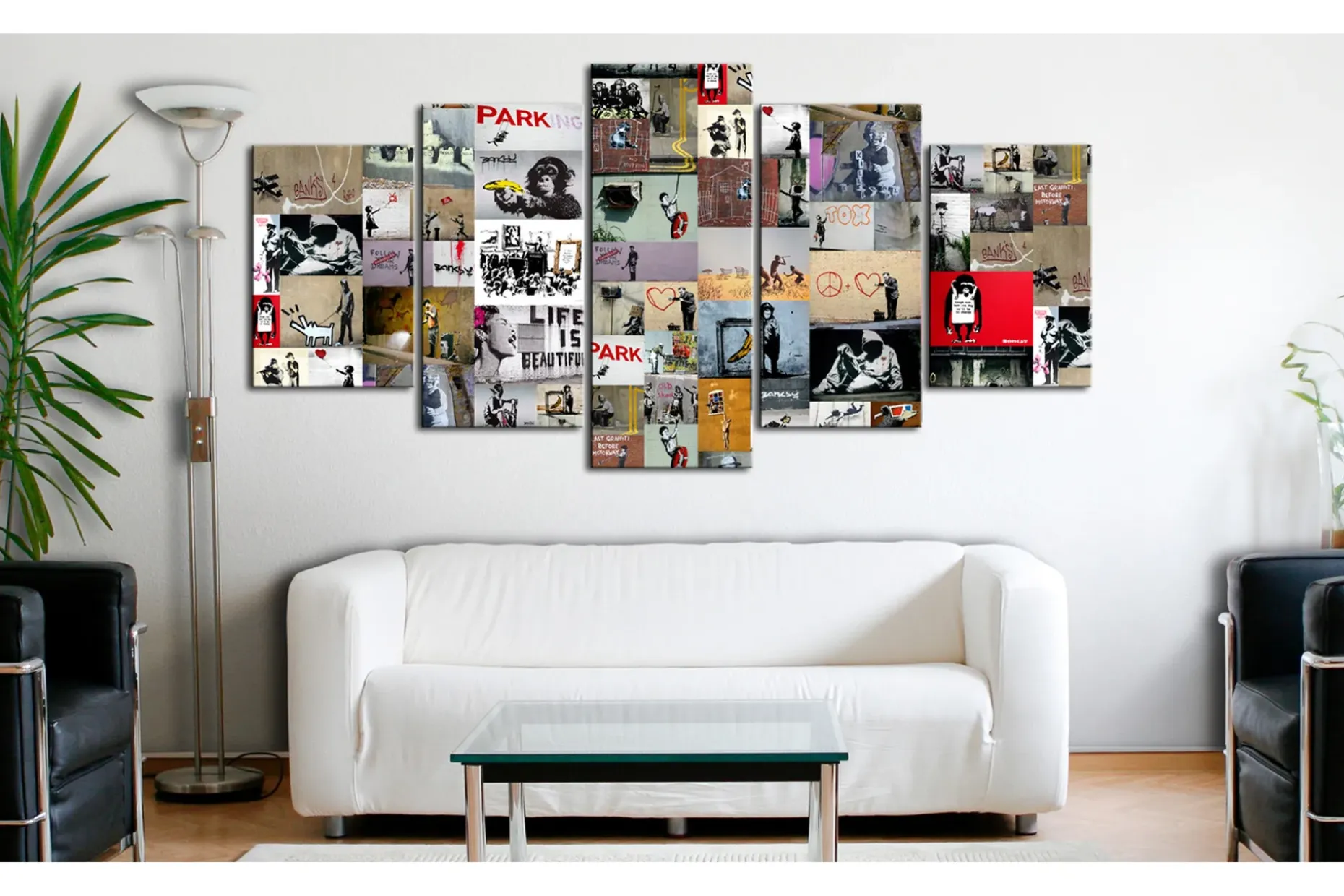 Bilde Art Of Collage Banksy Iv 200x100