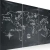 Bilde Monochromatic world map 90x60