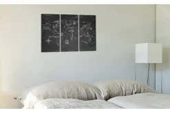 Bilde Monochromatic world map 90x60