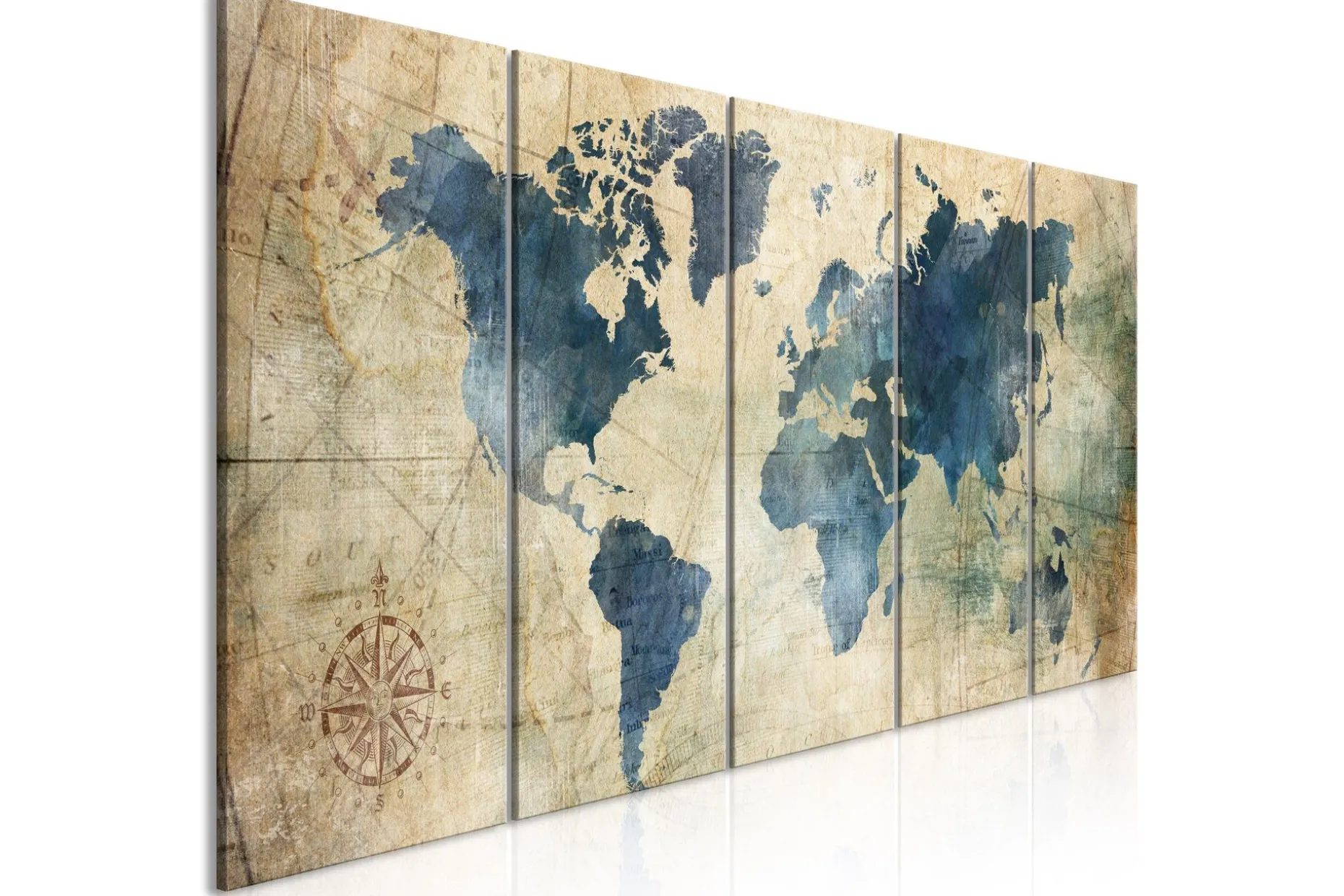 Bilde Retro Map 5 Parts Narrow 225x90