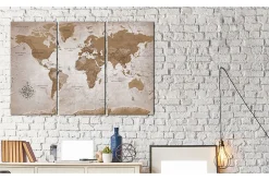 Bilde Vintage Map Oriental Travels 120x80