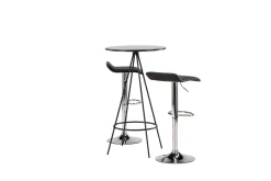 Bistro Spisegruppe 60 cm Rund med 2 Jonna Stoler
