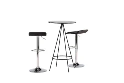 Bistro Spisegruppe 60 cm Rund med 2 Jonna Stoler