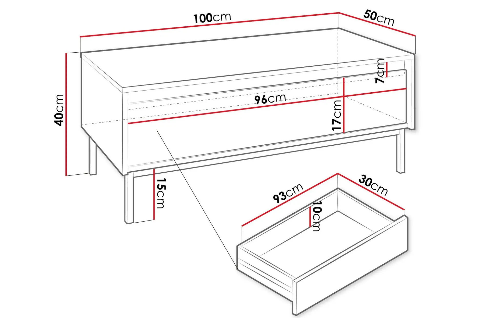 Bjurholm Sofabord 100 cm