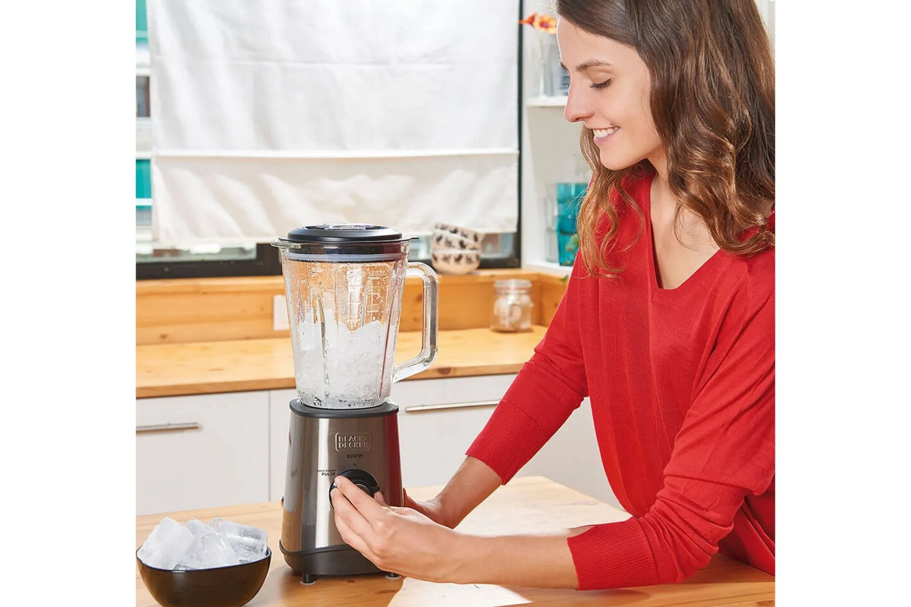 Blender Black+Decker 800W 1,5L Børstet Stål