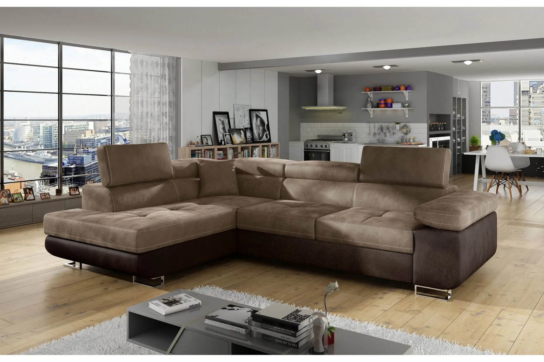 Bobis Dyp Sovesofa med Sjeselong Venstre 275 cm