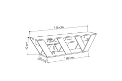 Bodsjö TV-Benk 158 cm