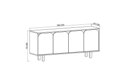 Bohem Konsollbord 180x150 cm