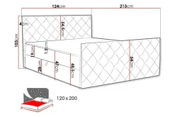 Boisdale Sengeramme 120x200 cm
