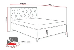 Boisdale Sengeramme 160x200 cm