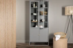 Bokhylle Venture Home Bakal Bokhylle 80x40,5x190 cm Ljusgrå