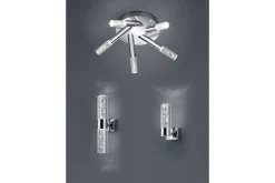 Bolsa H2O LED Plafond Rund Krom / Glass IP44