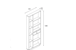 Bookshelf Eik