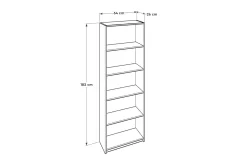 Bookshelf Eik-Sonoma