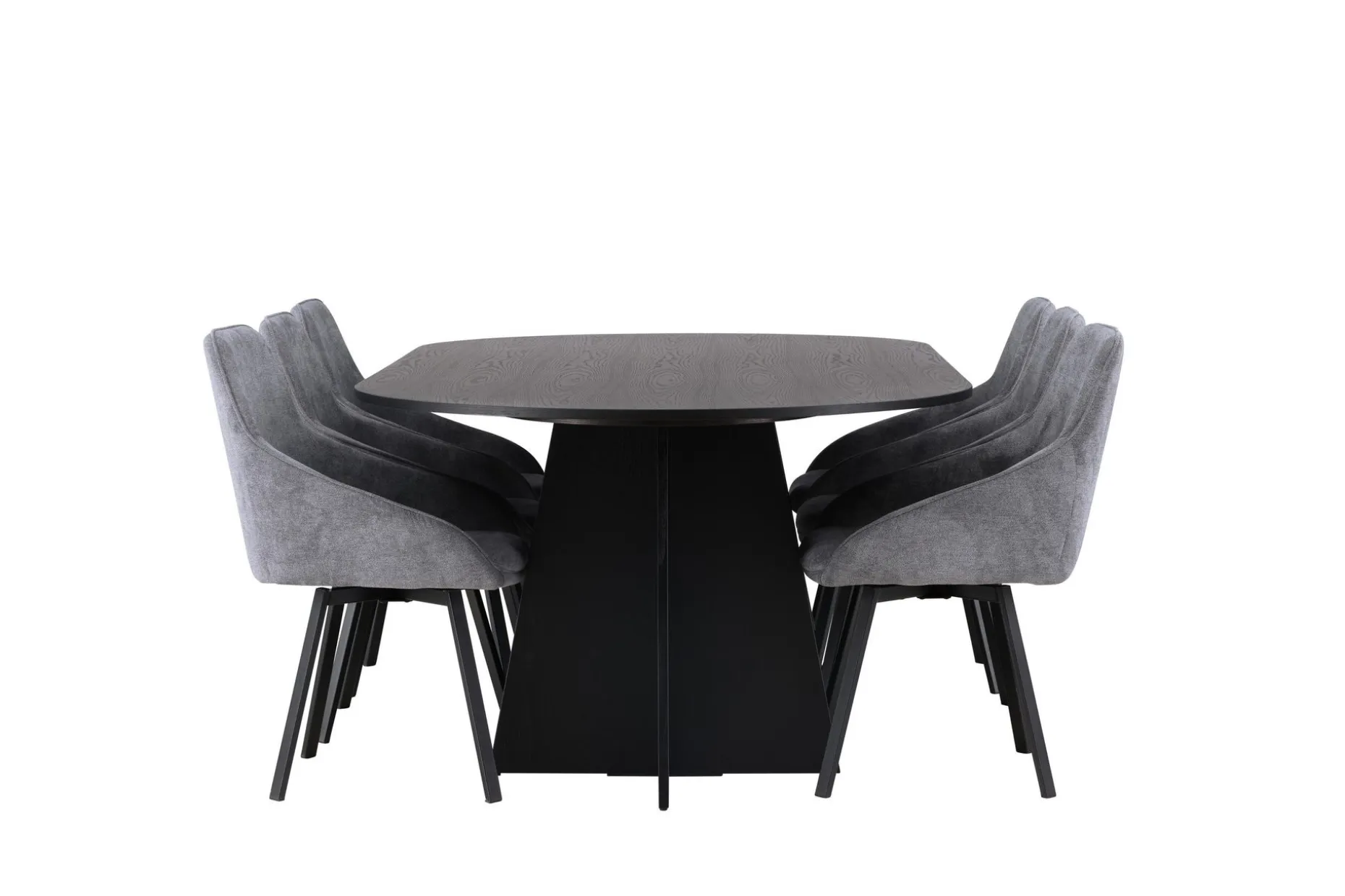 Bootcut Spisegruppe 230 cm Oval med 6 Rosie Stoler